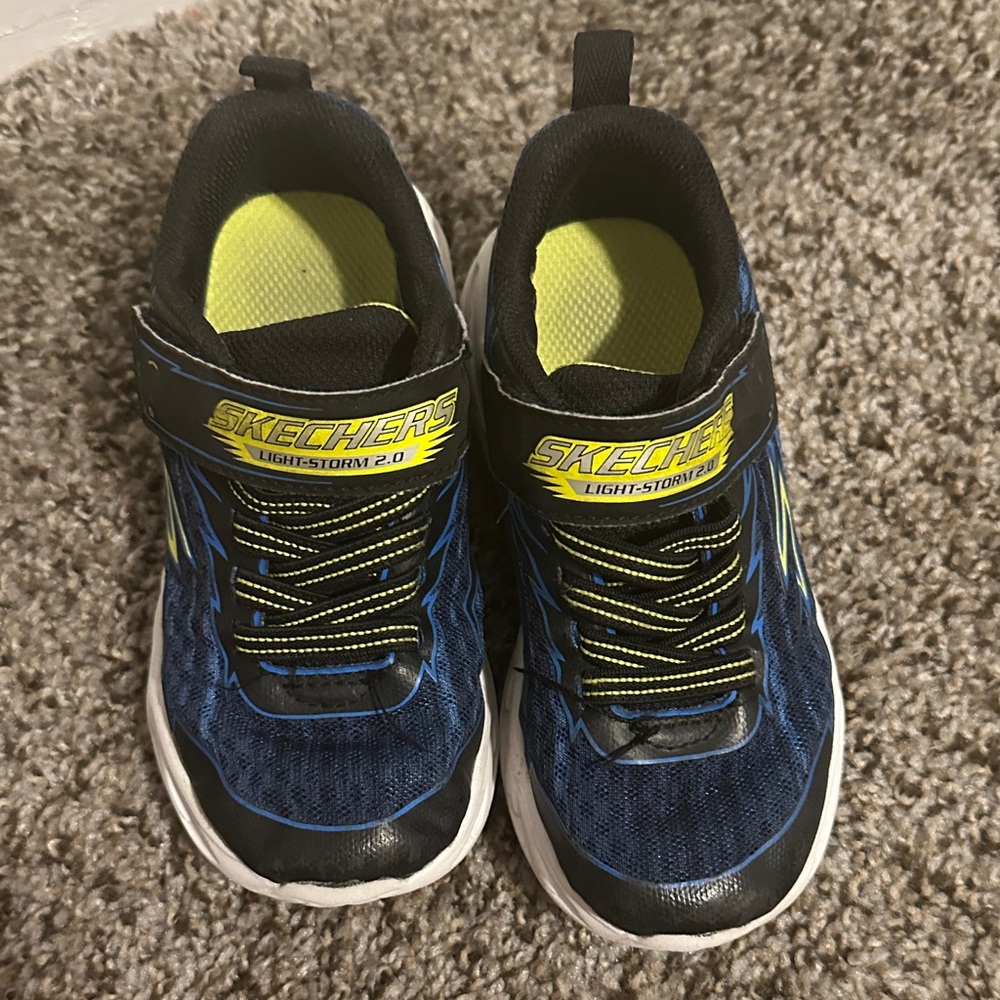 Skechers Kids Lightstorm 2.0 Blue and Yellow Sneakers